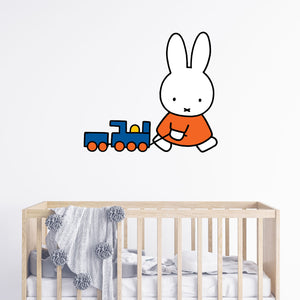 miffy with her train